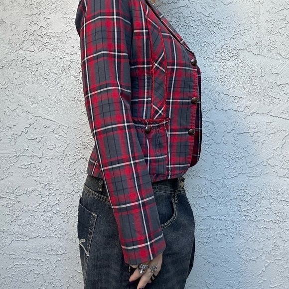 Y2k Plaid Blazer - Picture 11 of 13